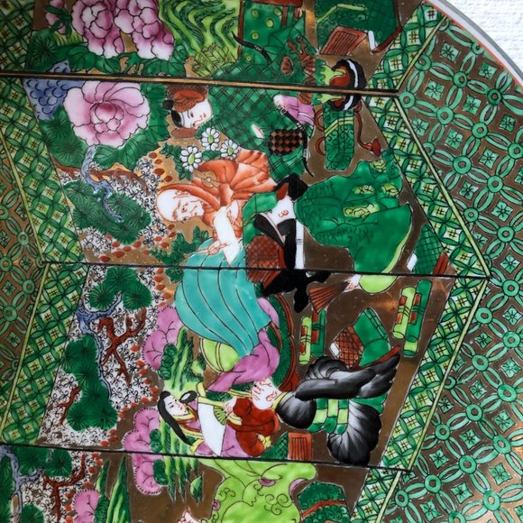 Vintage Hong Horizons Collections Tale of Genji ltd edition 12" plate 382/500 - Picture 4 of 9